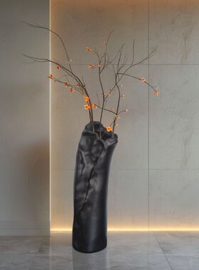 侘寂风花瓶摆件客厅插花花器