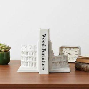 意式极简摆件电视柜家居软装饰品办公室艺术雕塑罗马斗兽场书立