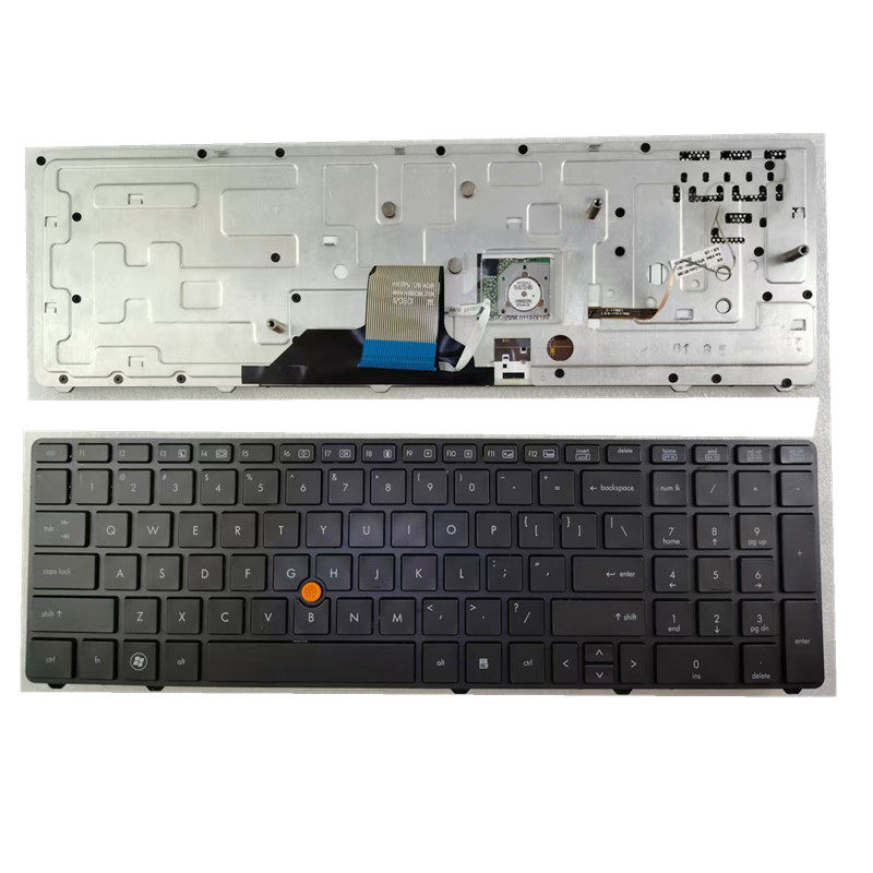 适用于惠普HP Probook 8560w 8570w 8770w 键盘 英文小回车背光