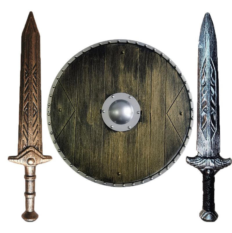 圆形盾牌矛剑刀古代西方武器道具儿童表演学校罗马士兵节日玩具,模玩/动漫/周边/娃圈三坑/桌游,COSPLAY配件/道具/人偶服,淘宝优惠券,粉丝福利购,淘宝优惠卷