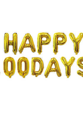 16寸宝宝百天快乐铝箔气球HAPPY100DAYS百日新生儿庆祝套餐