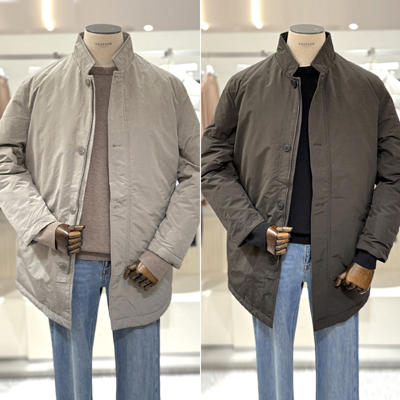 冬装EDITION立领拉链羽绒服外套