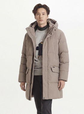 $国内现货冬装特价元彬明星28折特价OLZEN防风袖加厚鹅绒羽绒服男