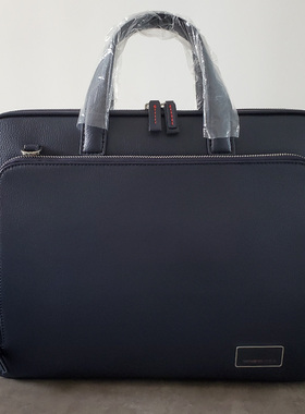 新秀丽3-5折特价李钟硕金宇彬藏青色黑色上班商务电脑包手提包2色