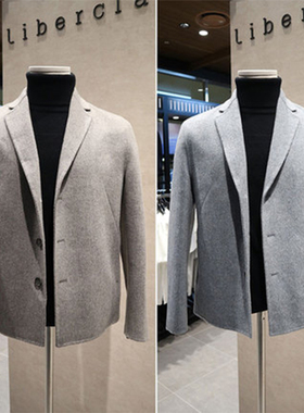 XH2秋冬款Liberclassy韩版男青年休闲外套修身帅气纯色夹克上衣