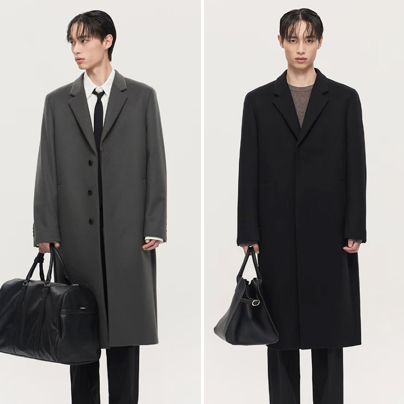 TNGT长款毛呢秋冬长款毛呢大衣