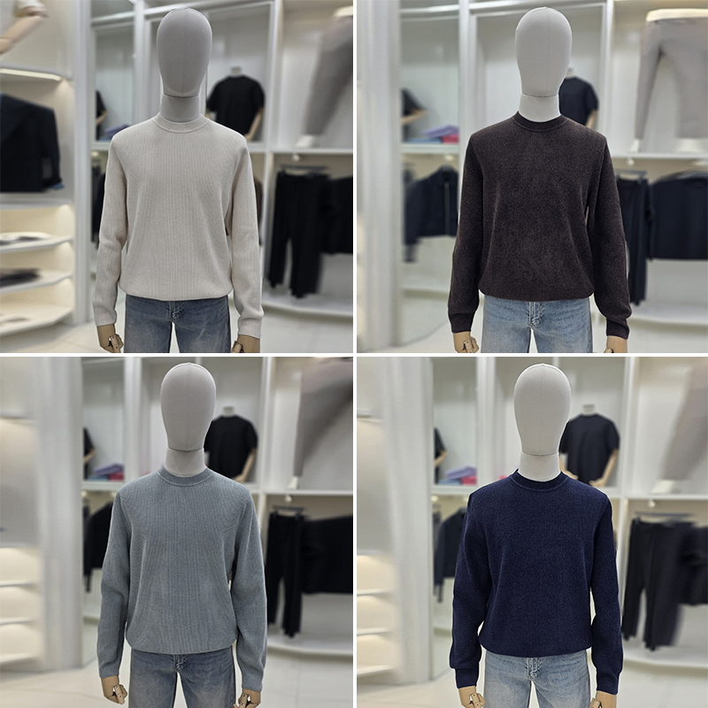 冬季ZIOZIAANDZ圆领套头针织衫