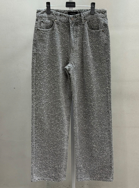 2026年春季新款liberclassy韩版男青年灰色棉混纺休闲牛仔裤长裤