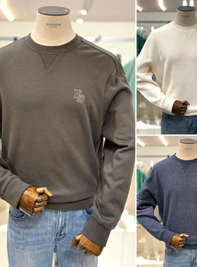 2025秋EDITION乳白色灰色圆领套头运动休闲男生卫衣5色可搭配套装