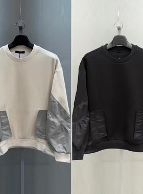 2026年春季新款liberclassy韩版男青年黑色宽松休闲长袖T恤上衣