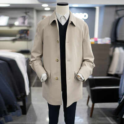 BASSO休闲短款春季短款风衣