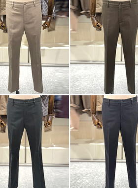 2025年冬季新款EDITION米色深绿色微弹力男士时尚棉质休闲裤4色