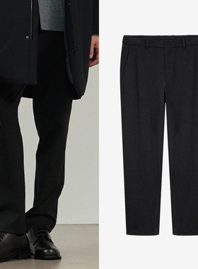 0101冬季新款Mind Bridge心桥深灰色黑色男士锥形休闲裤长裤