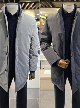 1121冬装6折EDITION商务上班职业立领基础款中长款鹅绒羽绒服2色