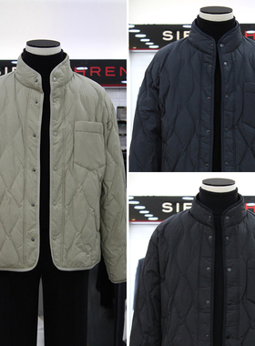 XH2冬款代购SIEG FAHRENHEIT黑色立领绗缝休闲轻薄羽绒服3色