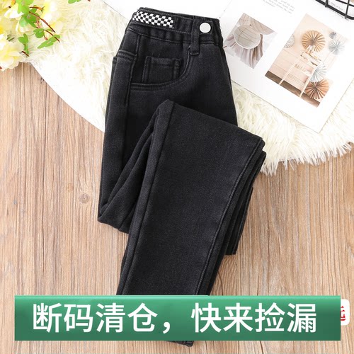 长裤棉牛仔裤高弹女童单款