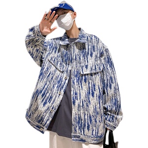 2021青少年外穿长袖夹克秋季宽松翻领休闲外套防风服W383-P60控75图片