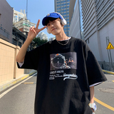 2025夏季青少年T恤趣味印花短袖港风流行宽松圆领休闲薄GT172-P28，男装T恤，电商A062