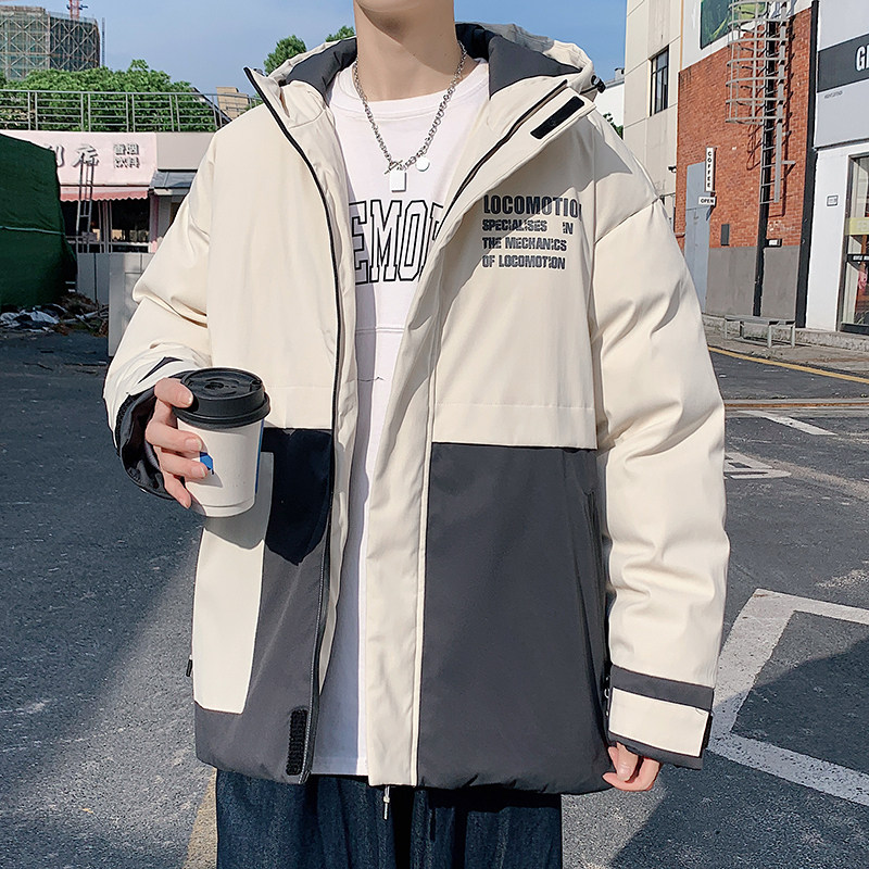 2025冬装加厚棉衣连帽潮牌棉服流行工装棉袄撞色棉外套MY884-P105,男装棉衣,电商A062