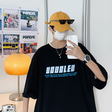 2022港风夏克莱因蓝男士短袖圆领T恤潮流T恤衫DSA062—T8852—P35，男装T恤，电商A062
