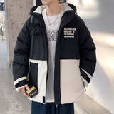 2025冬装加厚棉衣连帽潮牌棉服流行工装棉袄撞色棉外套MY884-P105，男装棉衣，电商A062