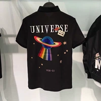 Bản gốc nam port gió mùa hè ve áo T-shirt thời trang UFO thêu tay ngắn Paul POLO áo thủy triều B1DB82316 - Polo áo polo nam đẹp