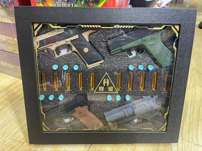 悍迪儿童玩具枪格洛克仿真抛壳软弹枪手枪沙漠之鹰男孩玩具枪礼盒