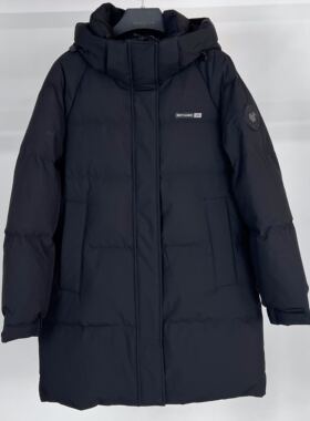 2024年新款商场代羽绒服购休闲连帽潮流宽松显瘦保暖女中款