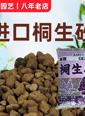 桐生砂日本进口多肉盆景松柏类生石花十二卷植物营养花土颗粒配方
