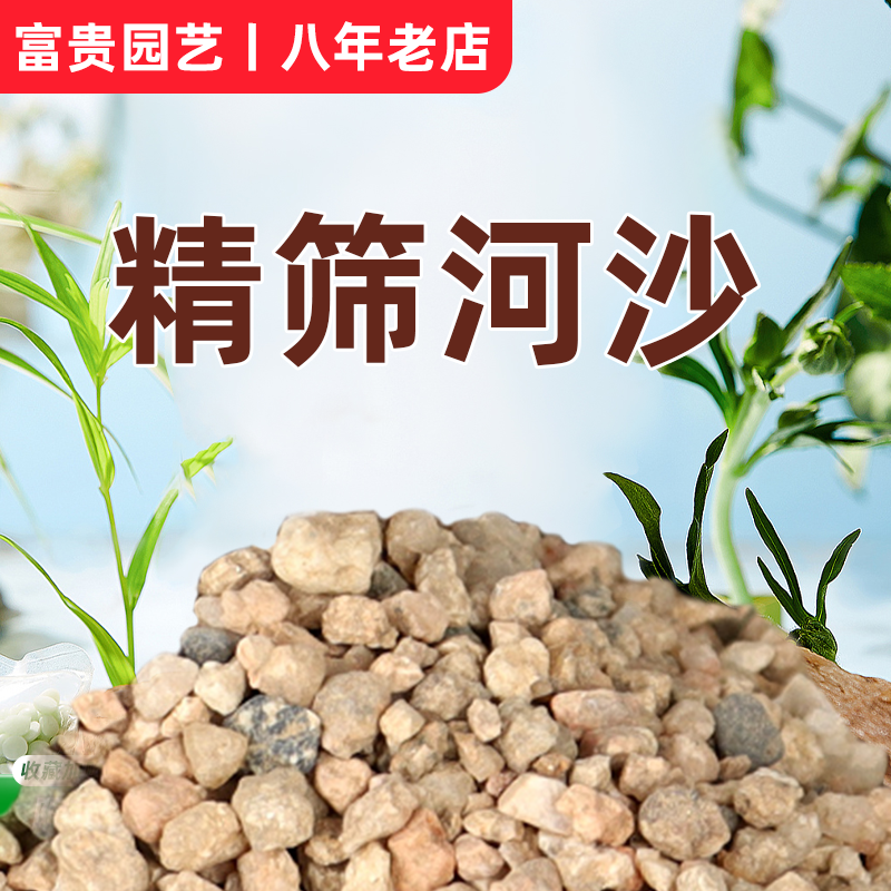 天然河沙精筛粗沙细沙沙土种花土壤种植土鱼缸造景沙子沙石营养土