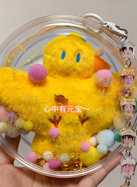 呆呆鸟外出娃包张远演唱会周边痛包明星应援物料mini呆透明保护套