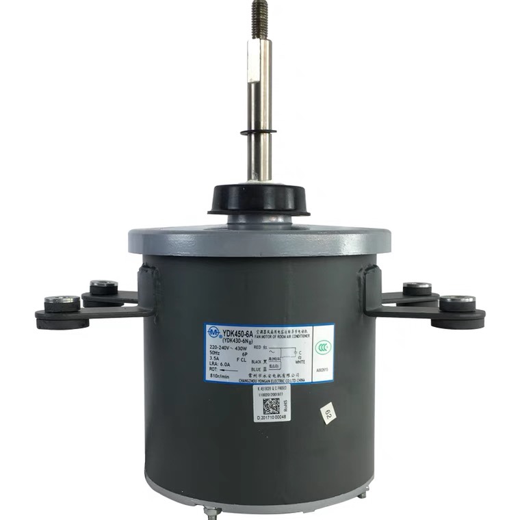 YDK450-6A适用美的中央空调风扇电机YDK350-6A马达风叶640*200新