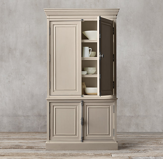 美国RH美式乡村实木复古餐边柜