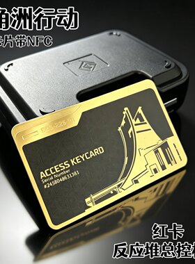 三角洲行动周边反应堆总控核心房卡金属卡牌收藏卡片总裁钥匙卡