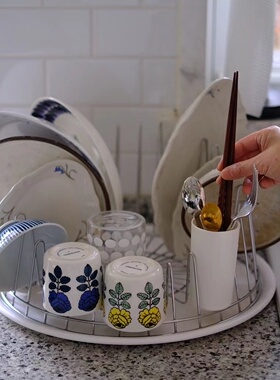 意大利设计Ales厨房置物架 餐具碗碟架 不锈钢沥水架杯架盘架