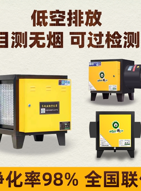 低空排放小型厨房烧烤油烟净化器