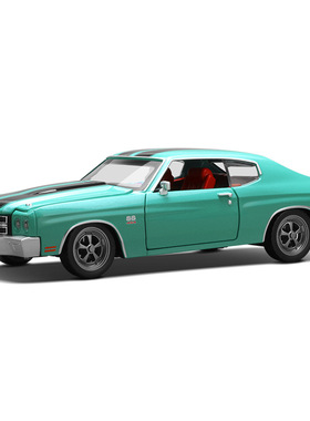 雪佛兰正版授权1:24chevelle1970合金车模声光滑行男生个性装饰