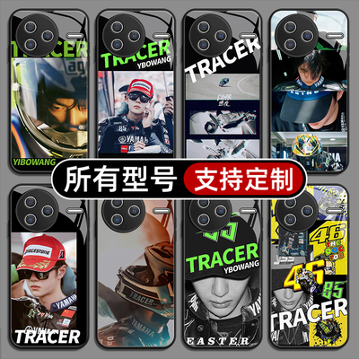 王一博GT3赛车同款钢化适用红米k80pro70手机壳Note14玻璃壳13pro+来图12R定制60E50turbo至尊版40S全包11T10