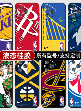 NBA队徽标志湖人勇士适用华为Pura70Ultra手机壳P60ART保护套mate50pro硅胶软40Pro+来图定制30E20全包黑色