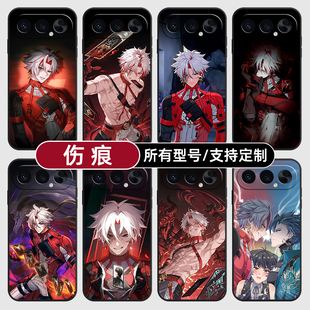伤痕鸣潮二次元动漫适用荣耀500手机壳magic8pro7硅胶400power2win300RT定制80SE90GT200玻X70畅玩6plus100璃