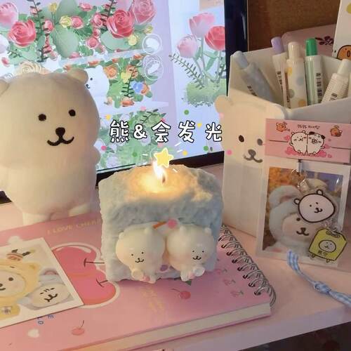 【自嘲熊香薰蜡烛礼盒】生日礼物