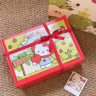 HelloKitty可爱卡通香薰蜡烛礼盒装萌系生日礼物苹果造型家居香氛