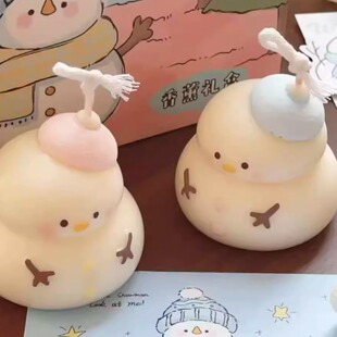 雪人香薰蜡烛礼盒生日礼物网红礼物博主同款摆件同学闺蜜创意礼品