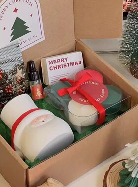 圣诞老人烛台圣诞礼物香薰蜡烛新年礼盒小众生日礼物当日现货发