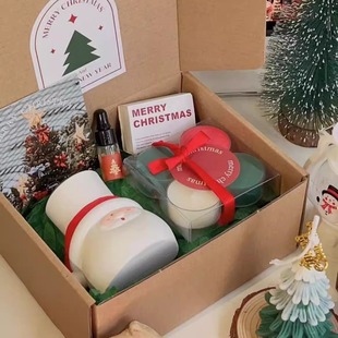 圣诞老人烛台圣诞礼物香薰蜡烛新年礼盒小众生日礼物当日现货发