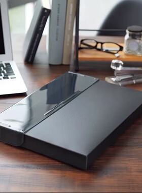 LIHIT LAB.喜利Noir纯黑色板夹办公资料册顶开式档案文件盒A4/A5