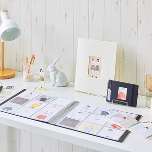 喜利myfa明星写真照片收纳册情侣相册本大容量3寸拍立得收纳相簿