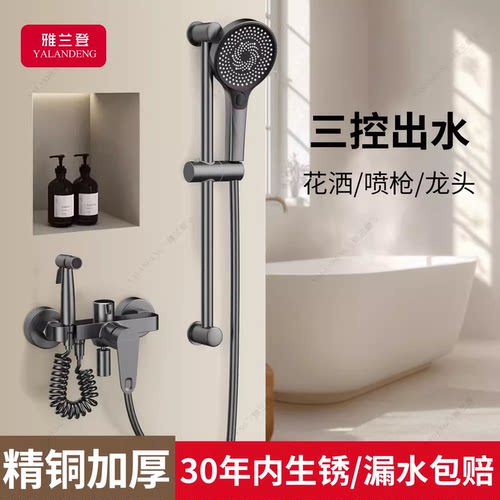德国淋浴花洒套装无顶喷家用