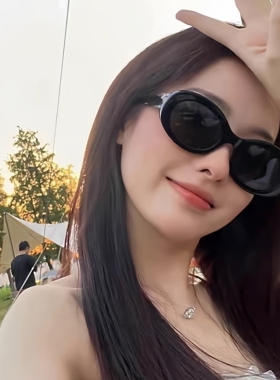 复古凯旋门墨镜女款高级感2026新款椭圆防晒紫外线近视太阳眼镜潮