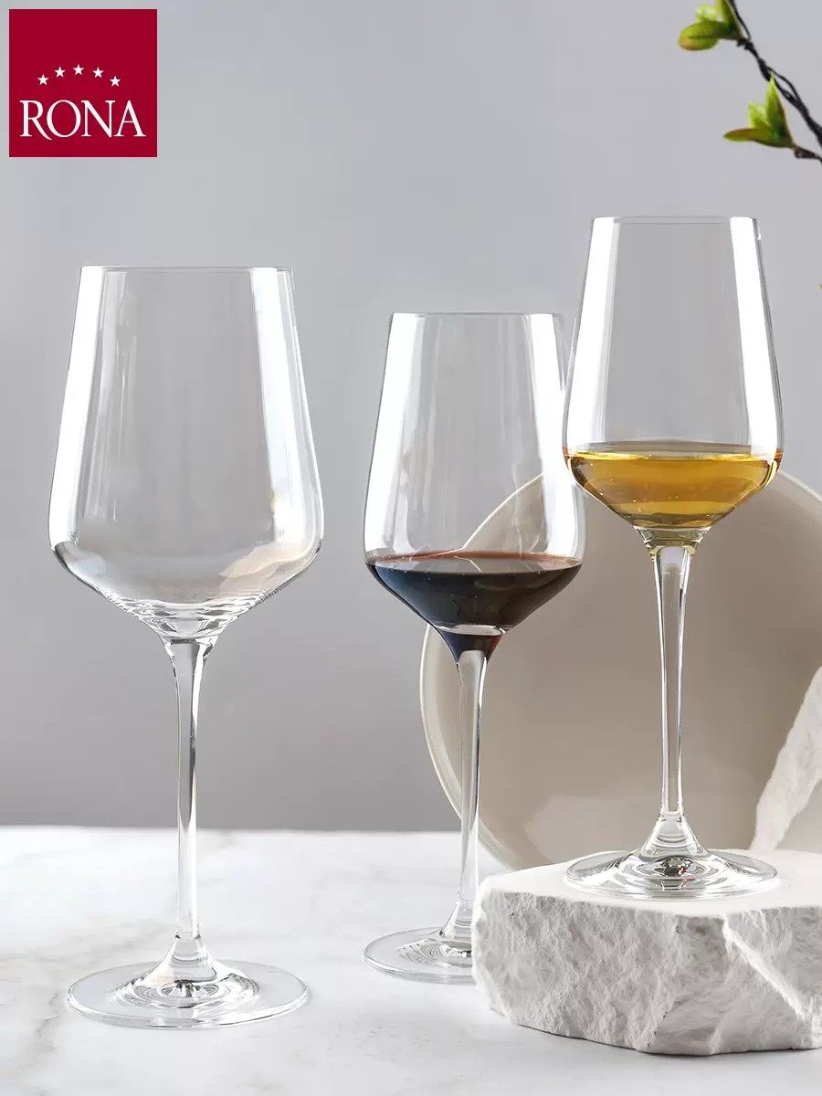 rona进口洛娜水晶玻璃波尔多红酒高脚杯葡萄酒杯品酒品鉴杯香槟杯